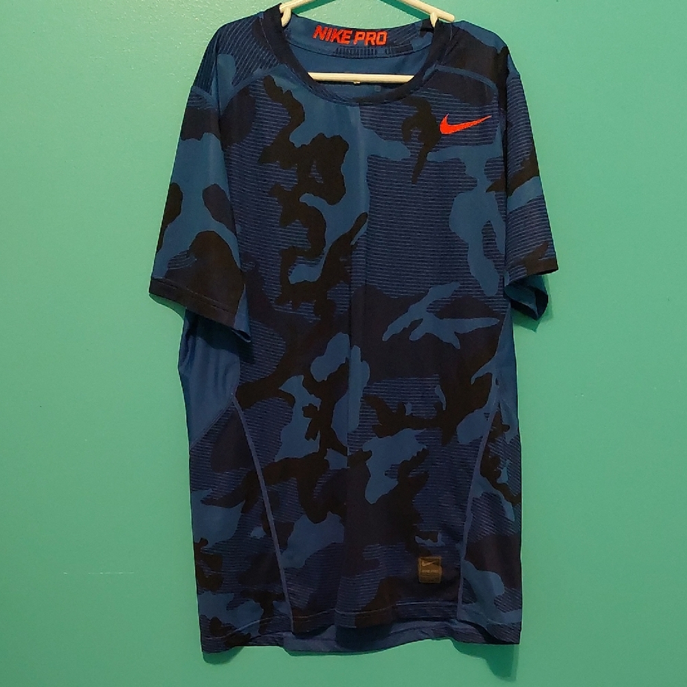 Nike Pro HyperCool Kids Blue Shirt Size XL